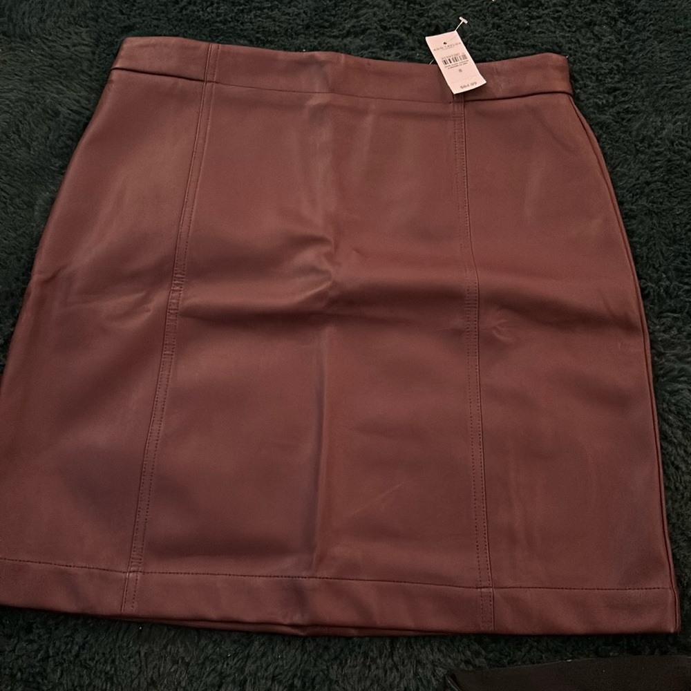 Ann Taylor leather skirt (brand new)
